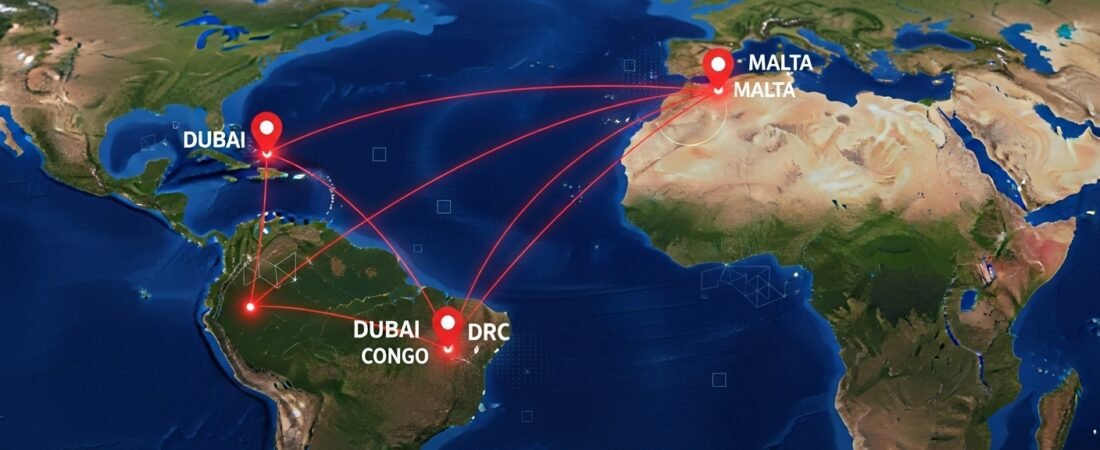 Eixo Estratégico Dubai–Congo–Malta